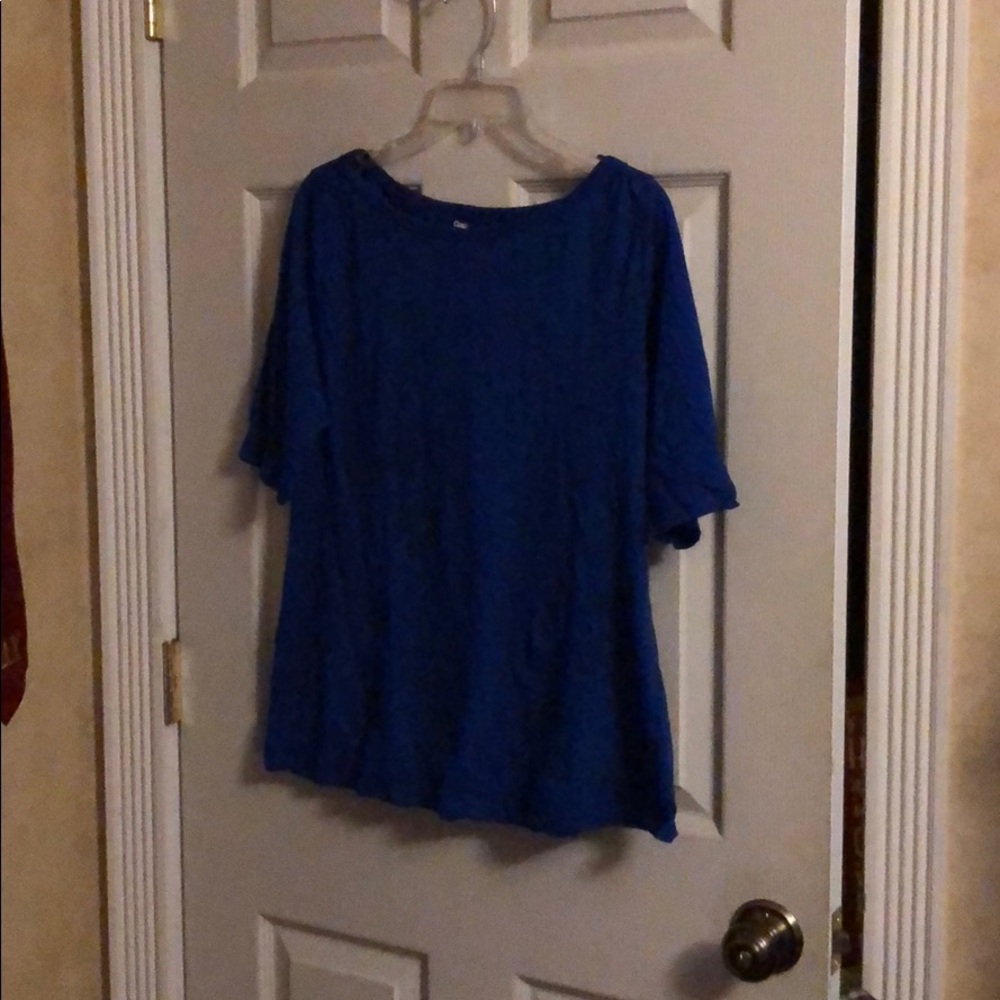Gap boatneck blue shirt